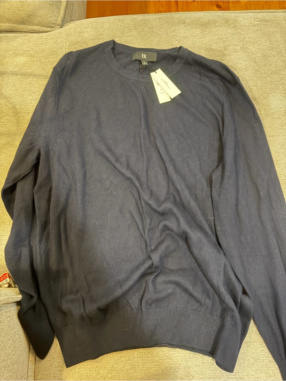 Banana Republic Men's Navy Crewneck Sweater